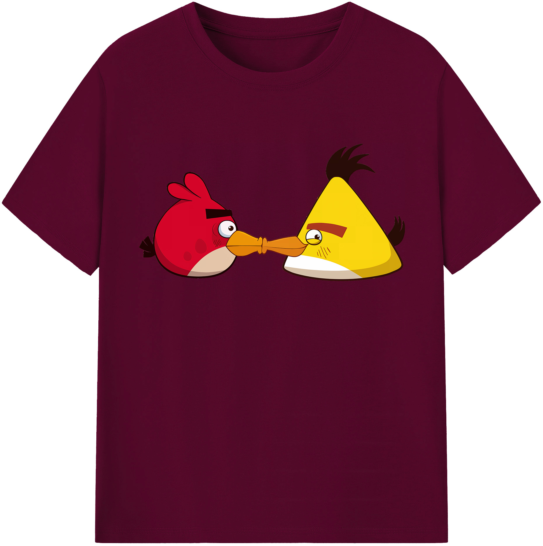 （画像用） Angry Birds アングリーバード レディースカジュアルプリントTシャツ（綿100％）